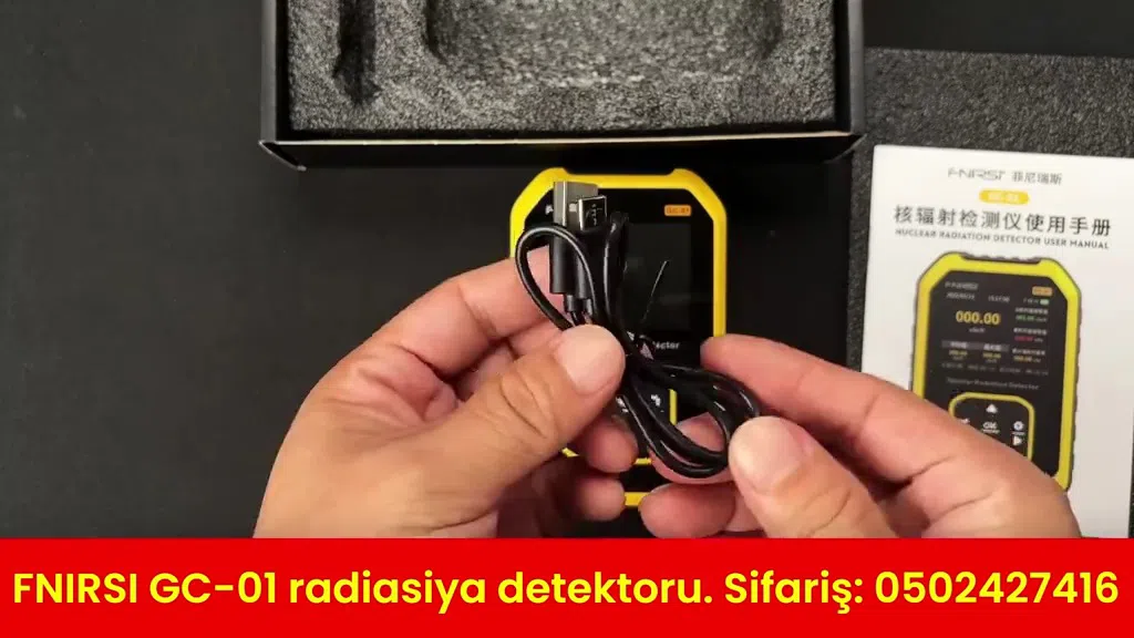 FNIRSI GC-01 Radiasiya Detektoru (Geiger sayğacı) - Tenderyard