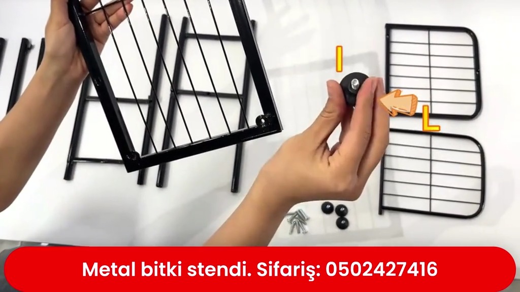 Otaq dibçəkləri üçün metal stend - Tenderyard