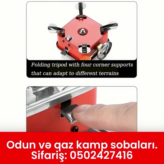 Odun və qazla işləyən, daşınan kamp sobaları - Tenderyard