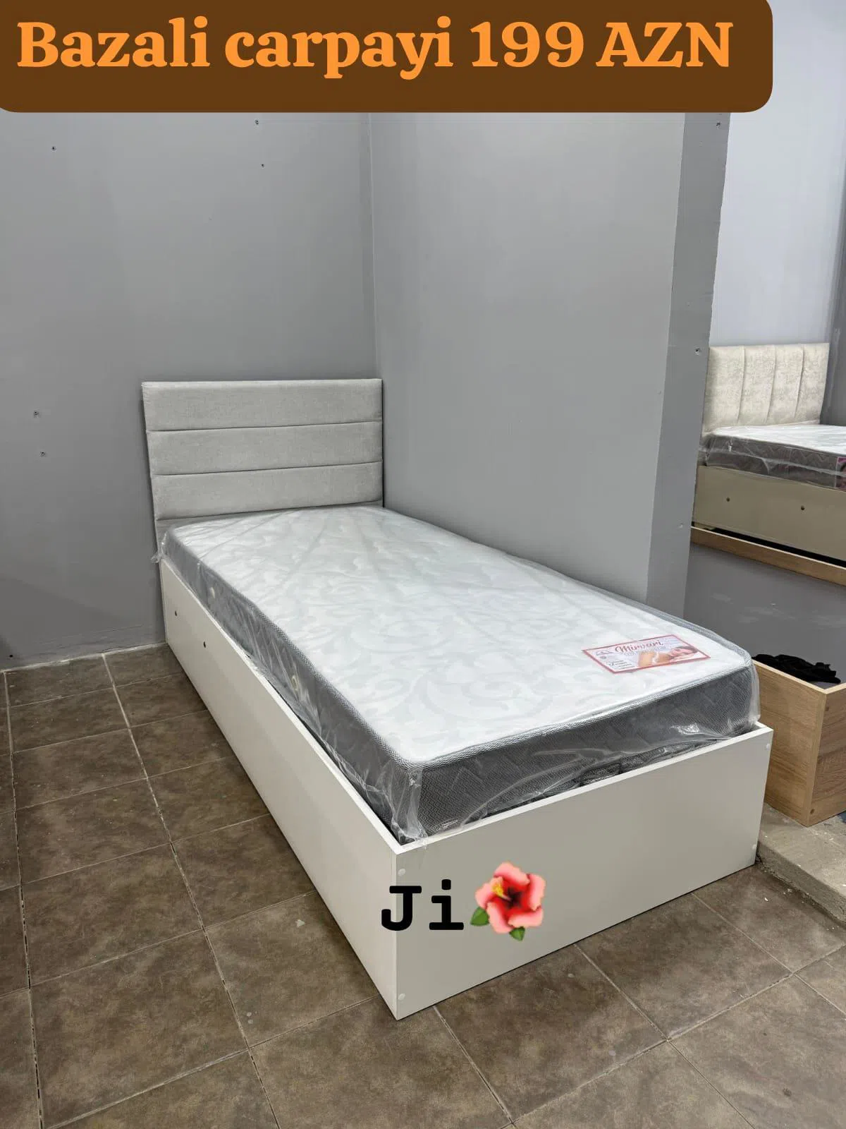 Bed with storage base - Tenderyard