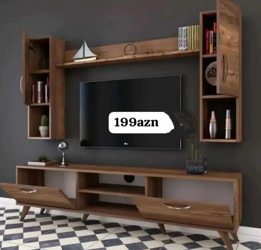 TV stand made to order, size 180 cm, with color selection - Tenderyard