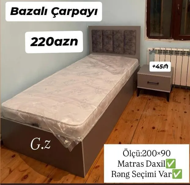 Bed with storage base - Tenderyard