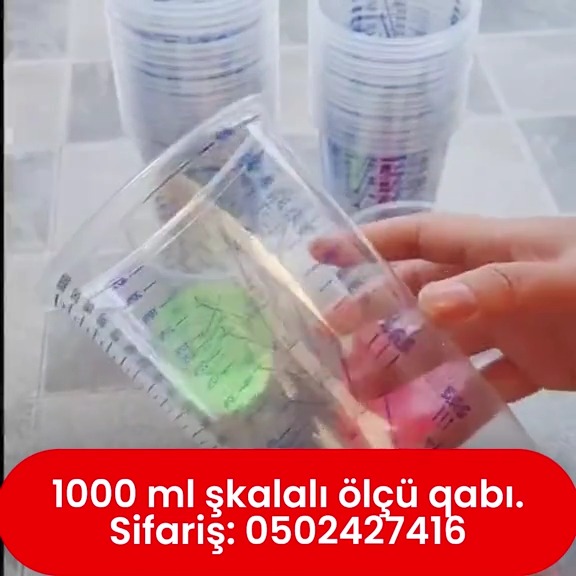 1000 ml şkalalı ölçü qabı - Tenderyard