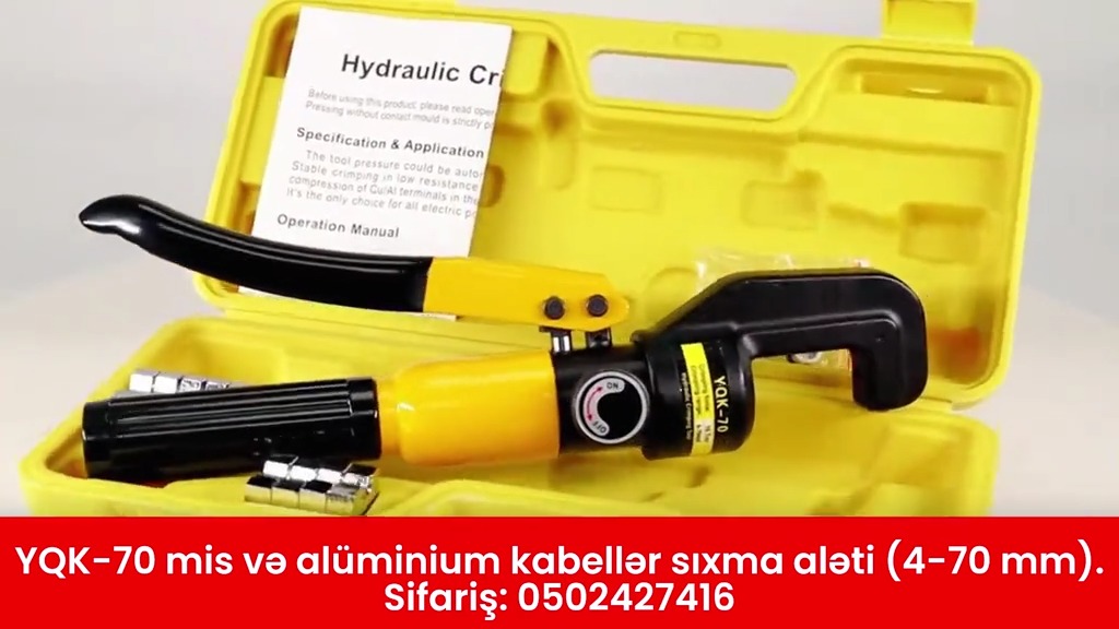 YQK-70 hidravlik kabel sıxma aləti - Tenderyard