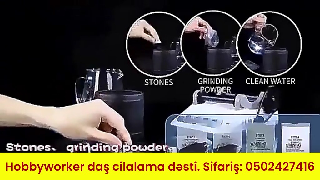 Hobbyworker daş cilalama dəsti - Tenderyard