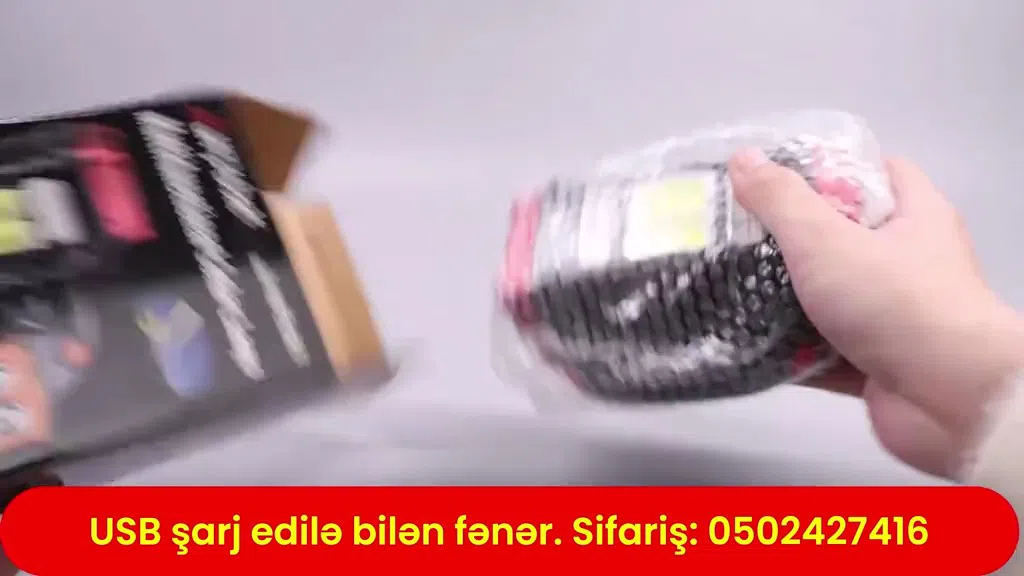 USB ilə şarj olunan güclü LED fənər - Tenderyard