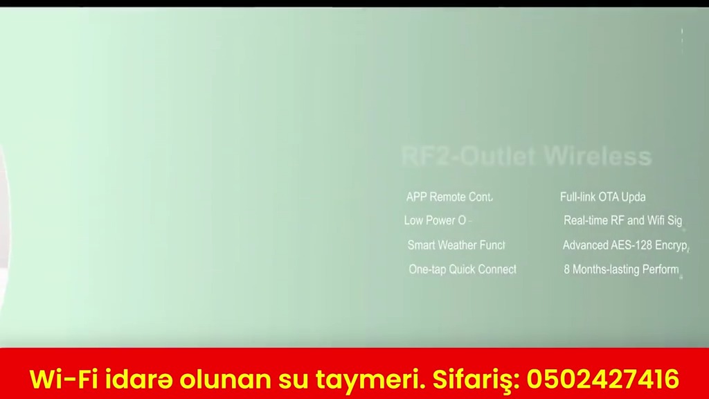 Wi-Fi ilə idarə olunan su taymeri - Tenderyard