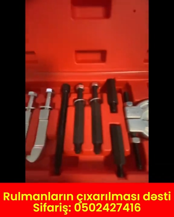Rulmanların (diyircəkli yastıq, podşibnik) çıxarılması dəsti - Tenderyard