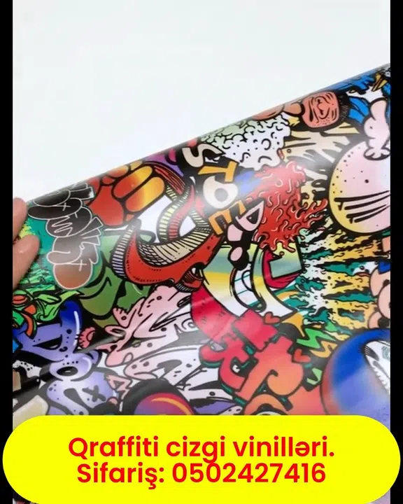 Qraffiti üslublu özüyapışan dekorativ vinil filmlər - Tenderyard