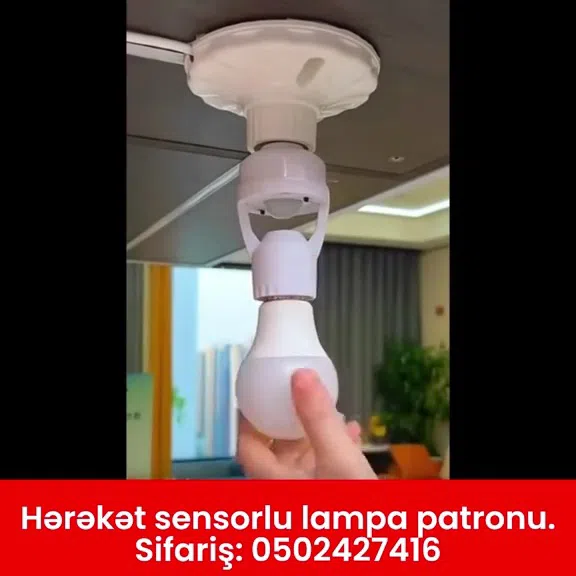 Hərəkət sensorlu patron-lampa - Tenderyard