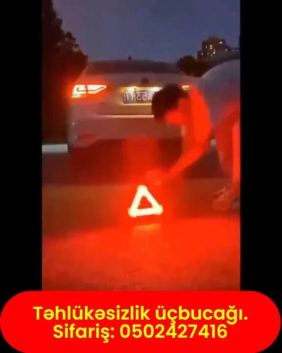 Günəş panelli təhlükəsizlik üçbucağı - Tenderyard