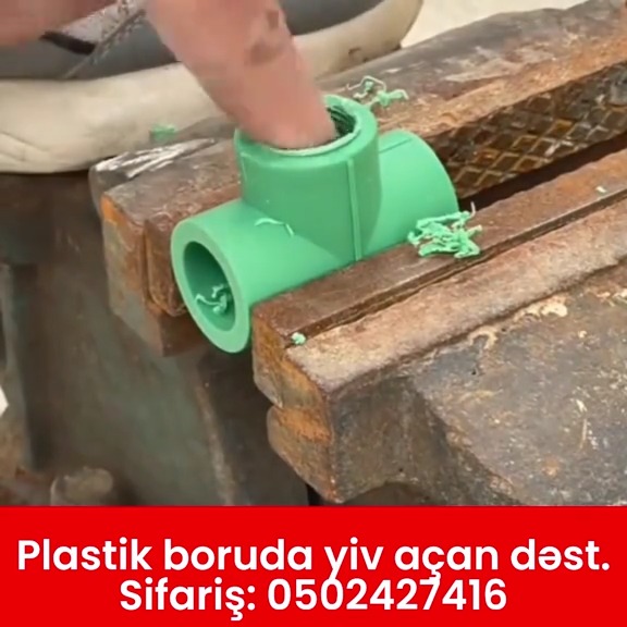Plastik boruda yiv açan dəst - Tenderyard