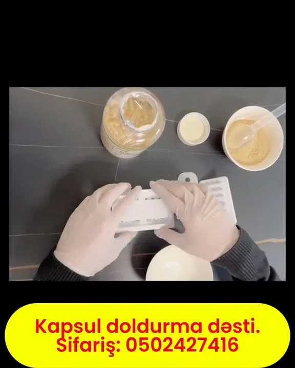Kapsul doldurma dəsti - Tenderyard