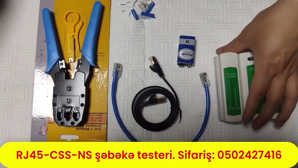 RJ45-CSS-NS şəbəkə testeri - Tenderyard