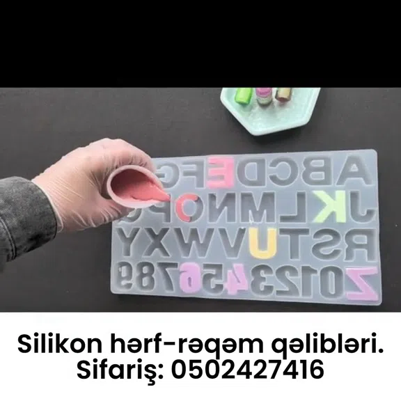 Silikon hərf və rəqəm tökmə qəlibləri - Tenderyard