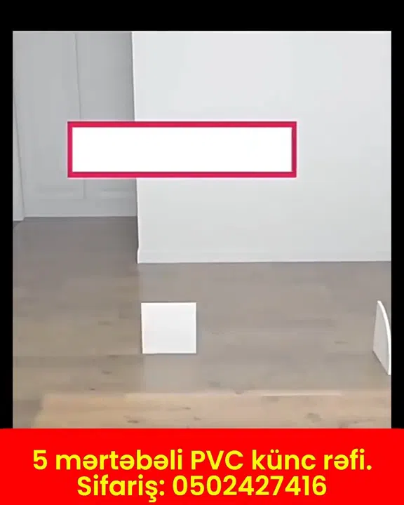 5 mərtəbəli PVC künc rəfi - Tenderyard