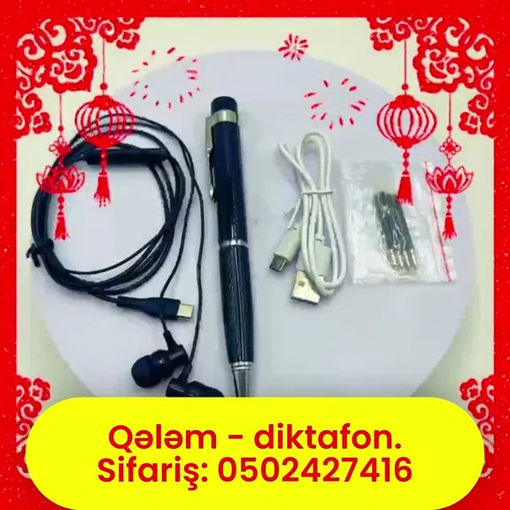 Qələm-diktafon, gizli səs yazma cihazı - Tenderyard