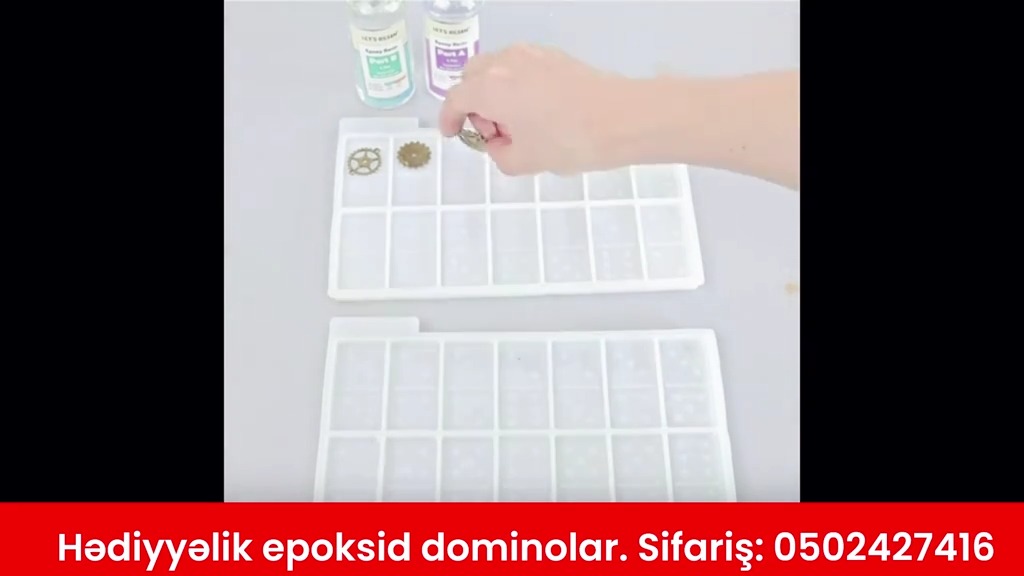 Hədiyyəlik epoksid domino qəlibi - Tenderyard