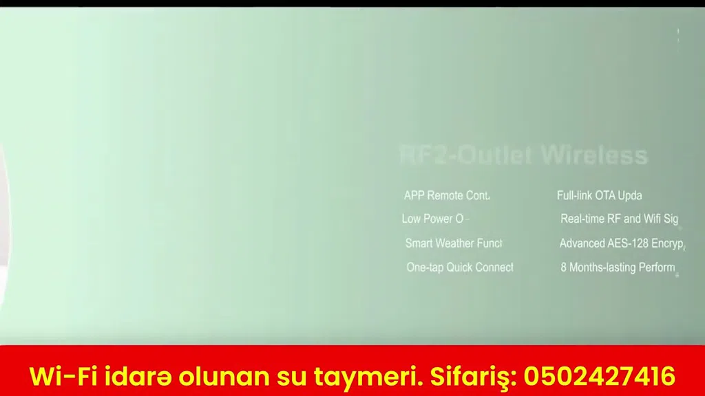 Wi-Fi ilə idarə olunan ağıllı su taymeri - Tenderyard