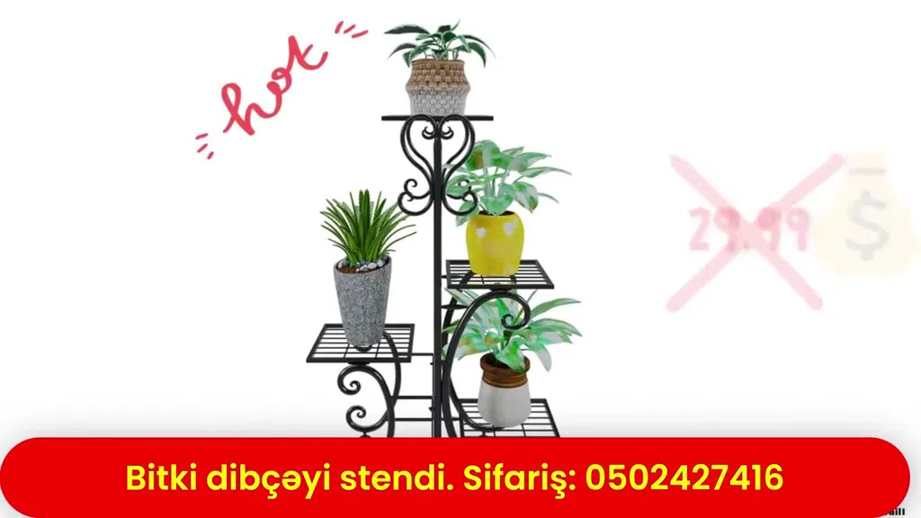 Bitki dibçəyi stendi - Tenderyard