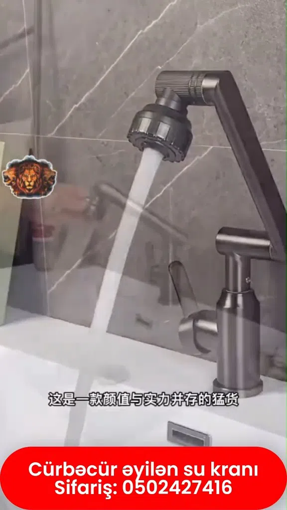 Əyilə bilən elastik mətbəx və hamam su kranı - Tenderyard