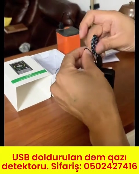 USB doldurulan dəm qazı detektoru (temperatur, nəmişlik) - Tenderyard