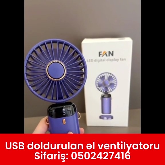 USB doldurulan əl ventilyatoru - Tenderyard