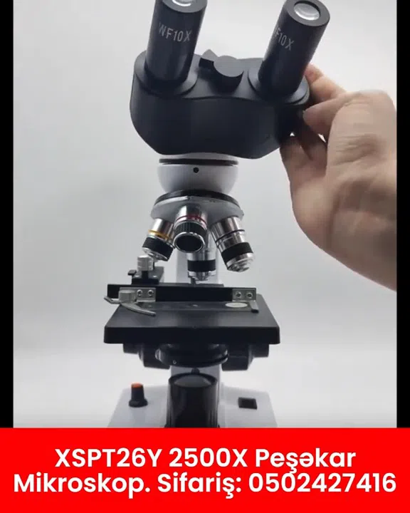 XSPT26Y 2500x peşəkar binokulyar mikroskop - Tenderyard