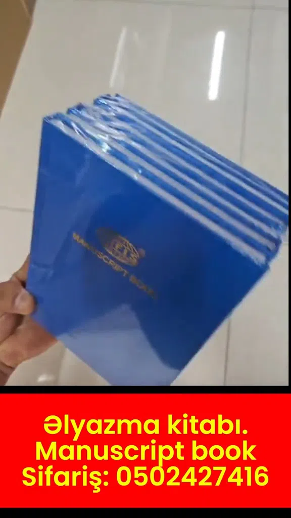 Əlyazma kitabı, Manuscript book, A5 və xüsusi ölçülər - Tenderyard