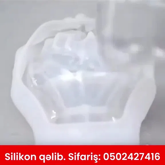 Epoksit üçün əl düzəltmək üçün silikon qəlib - Tenderyard