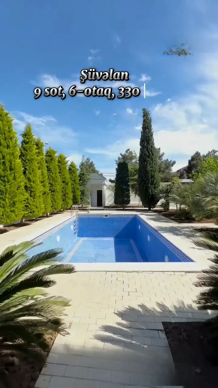 Mərdəkan - 6 otaqlı villa, 3 mərtəbə, 9 sot torpaq sahəsi - Tenderyard