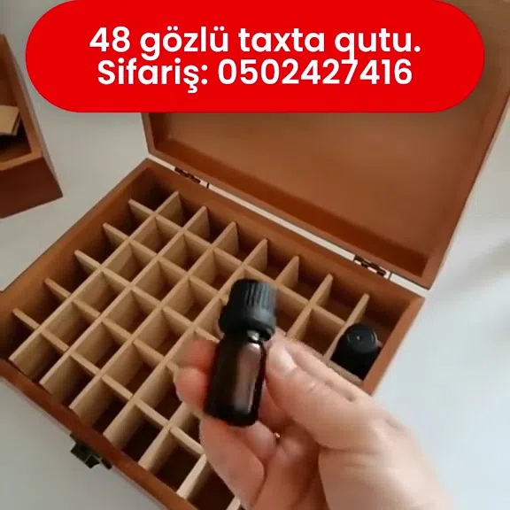 48 gözlü taxta orqanayzer qutu - Tenderyard