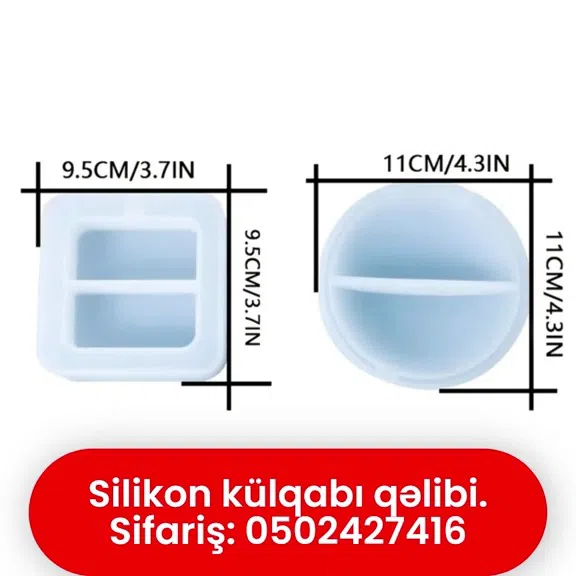Silikon külqabı qəlibi, epoksid qatranı üçün - Tenderyard