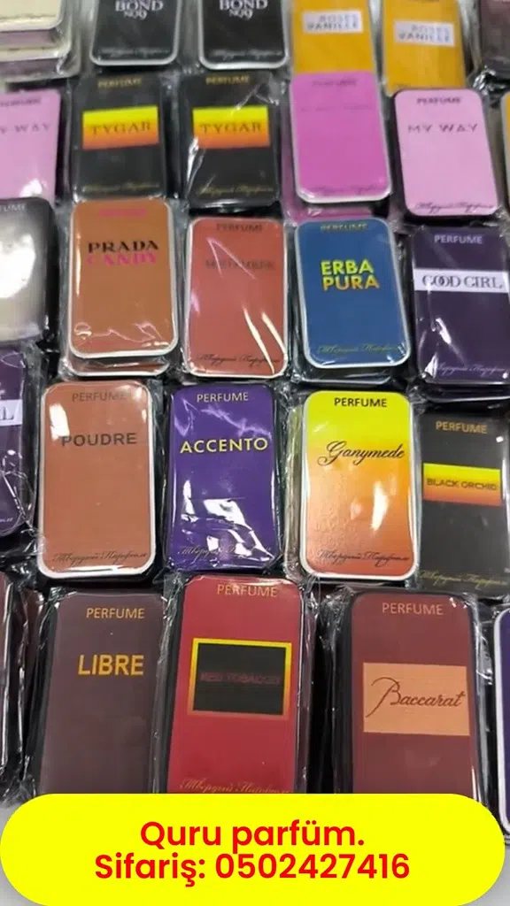 Quru ətirlər, bərk formullu mini parfüm - Tenderyard