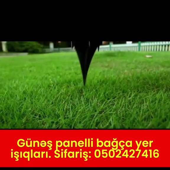 Günəş panelli bağça yer işıqları - Tenderyard