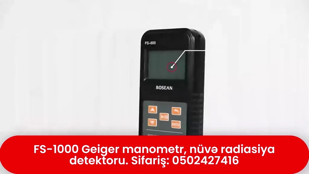 FS-1000 Geiger manometr nüvə radiasiya detektoru - Tenderyard