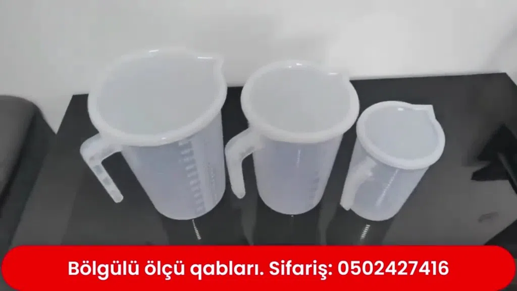 Böyük həcmli plastik ölçü qabları 500 ml - 5 litr - Tenderyard