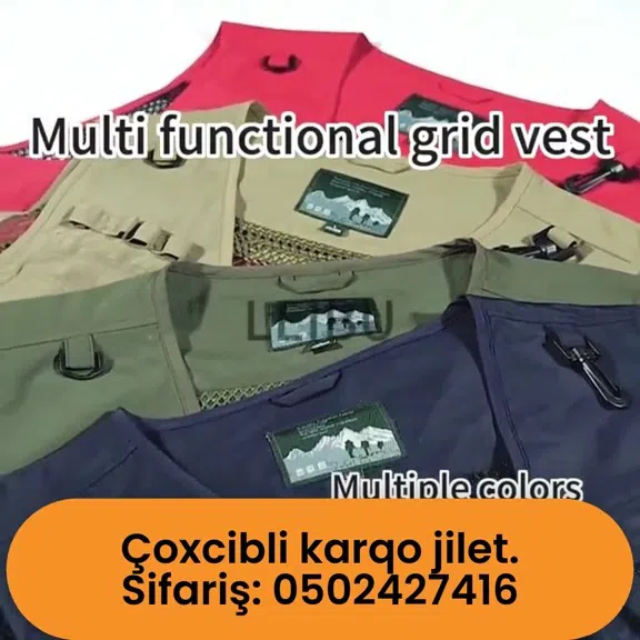 Çoxcibli karqo yelek (waistcoat) - Tenderyard