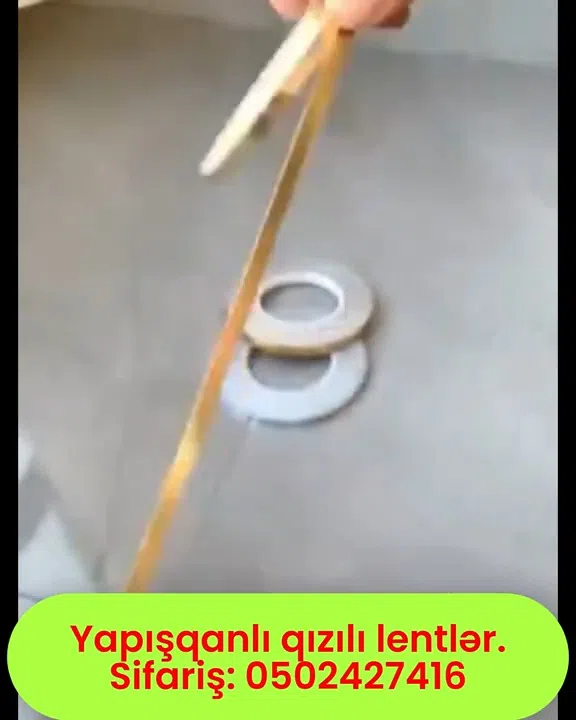 Dekorativ qızılı yapışqanlı lent - Tenderyard