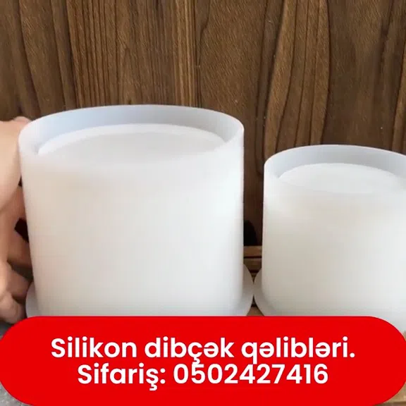 Epoksid dibçəklər üçün silikon qəliblər - Tenderyard